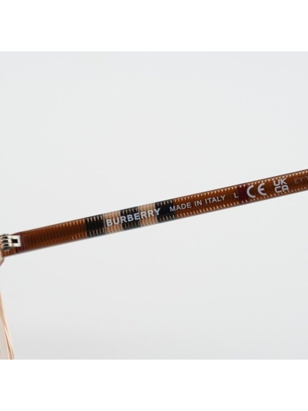 Burberry BE2389 4088 Eyeglasses Peach / Check 54mm Cat Eye Frame - Picture 4 of 10